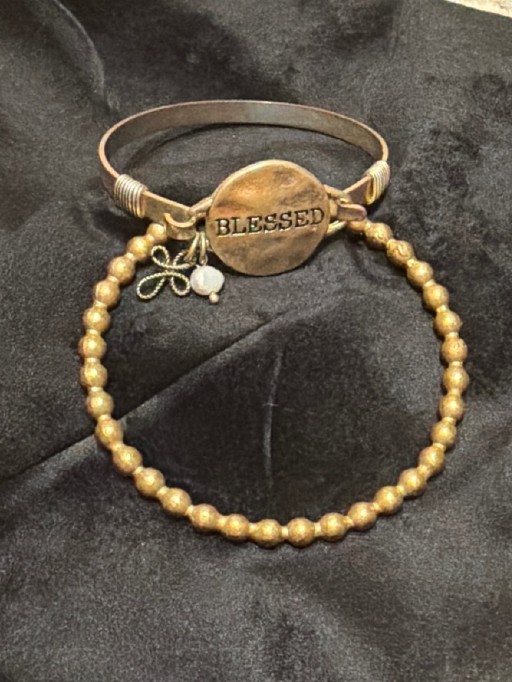 Set of TWO Brass bracelets—great condition